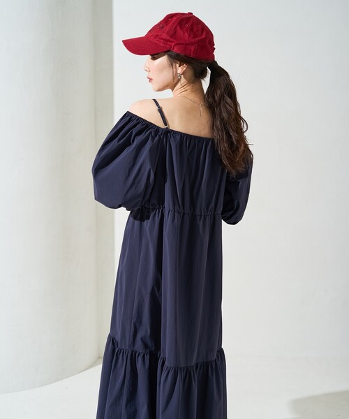 セール】限定展開 2WAY オフショルダー ティアード ワンピース