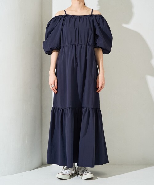 セール】限定展開 2WAY オフショルダー ティアード ワンピース