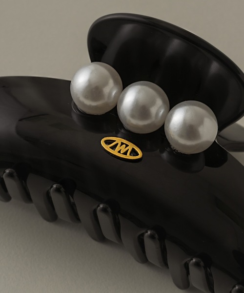 muku（ムク）の「HAIR CLIP/TRIPLE PEARL（バレッタ/ヘアクリップ・レディース・ブラック・FREE）」の16枚目の写真