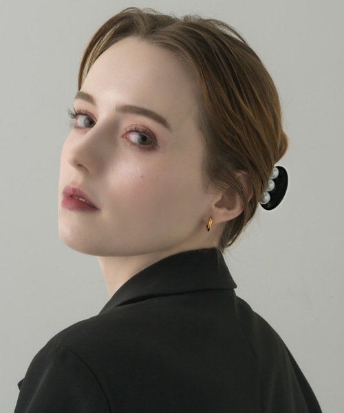 muku（ムク）の「HAIR CLIP/TRIPLE PEARL（バレッタ/ヘアクリップ・レディース・ブラック・FREE）」の7枚目の写真