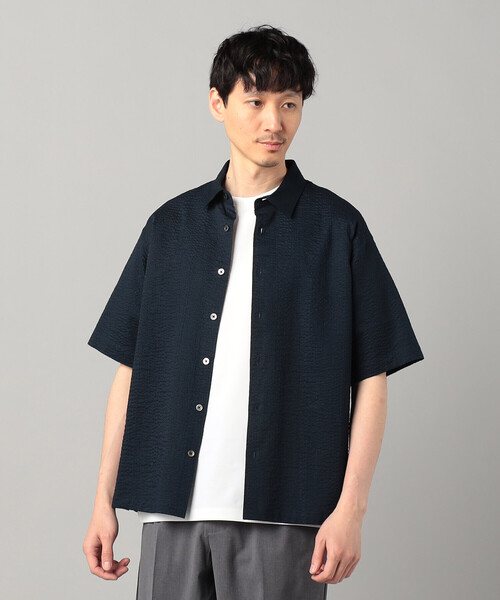 COMME CA MEN(コムサメン)の「浜松織りコットンウェーブ レギュラーカラーシャツ(シャツ/ブラウス・メンズ・ブラック/ネイビー/ホワイト・M/L/S)」の3枚目の写真