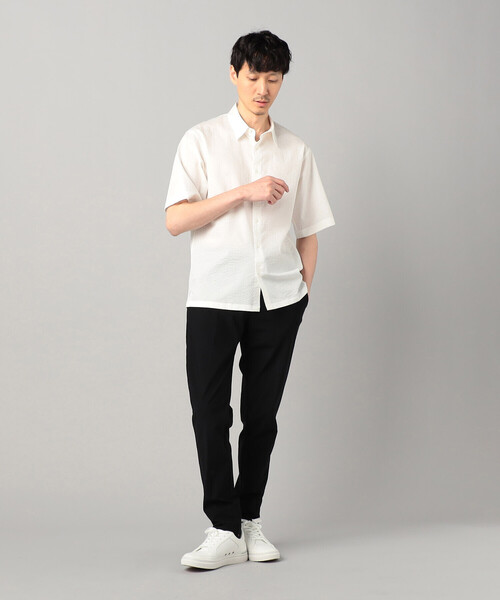 COMME CA MEN(コムサメン)の「浜松織りコットンウェーブ レギュラーカラーシャツ(シャツ/ブラウス・メンズ・ブラック/ネイビー/ホワイト・M/L/S)」の5枚目の写真
