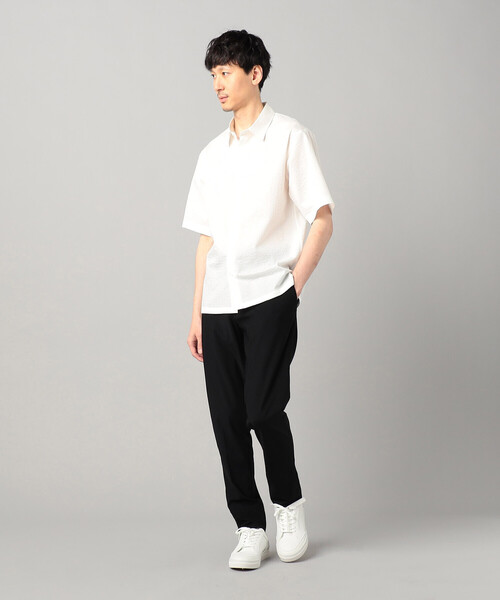 COMME CA MEN(コムサメン)の「浜松織りコットンウェーブ レギュラーカラーシャツ(シャツ/ブラウス・メンズ・ブラック/ネイビー/ホワイト・M/L/S)」の6枚目の写真