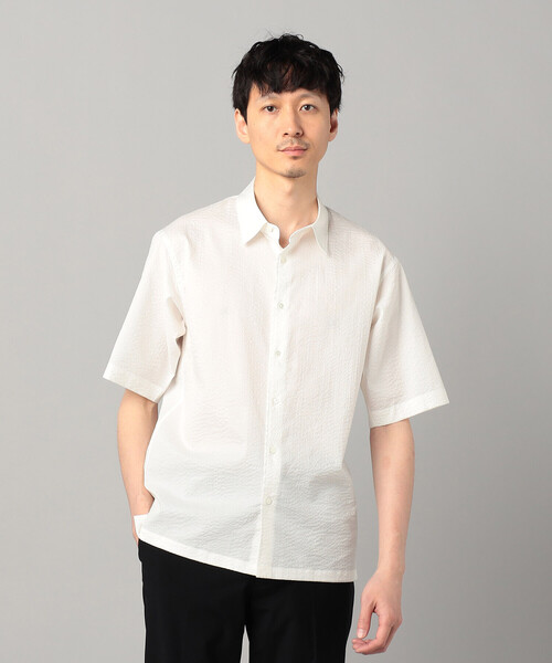 COMME CA MEN(コムサメン)の「浜松織りコットンウェーブ レギュラーカラーシャツ(シャツ/ブラウス・メンズ・ブラック/ネイビー/ホワイト・M/L/S)」の7枚目の写真