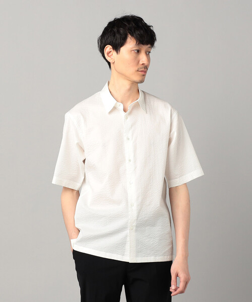 COMME CA MEN(コムサメン)の「浜松織りコットンウェーブ レギュラーカラーシャツ(シャツ/ブラウス・メンズ・ブラック/ネイビー/ホワイト・M/L/S)」の8枚目の写真