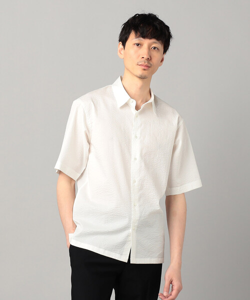 COMME CA MEN(コムサメン)の「浜松織りコットンウェーブ レギュラーカラーシャツ(シャツ/ブラウス・メンズ・ブラック/ネイビー/ホワイト・M/L/S)」の9枚目の写真