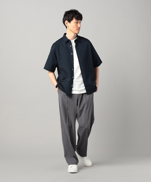COMME CA MEN(コムサメン)の「浜松織りコットンウェーブ レギュラーカラーシャツ(シャツ/ブラウス・メンズ・ブラック/ネイビー/ホワイト・M/L/S)」の16枚目の写真