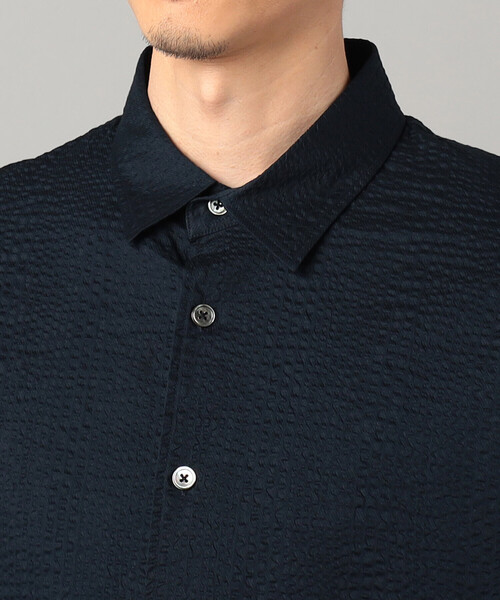 COMME CA MEN(コムサメン)の「浜松織りコットンウェーブ レギュラーカラーシャツ(シャツ/ブラウス・メンズ・ブラック/ネイビー/ホワイト・M/L/S)」の22枚目の写真