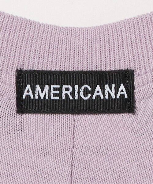AMERICANA(アメリカーナ)の「<Americana>コットンキュプラ ノースリーブ ワンピース(ワンピース・レディース・ブラック/ライラック・FREE)」の9枚目の写真