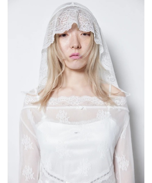 neith. ベールオフショルダードレス （White） ネイス