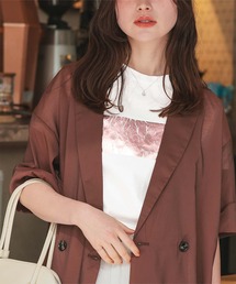 箔プリントコンパクトTシャツ