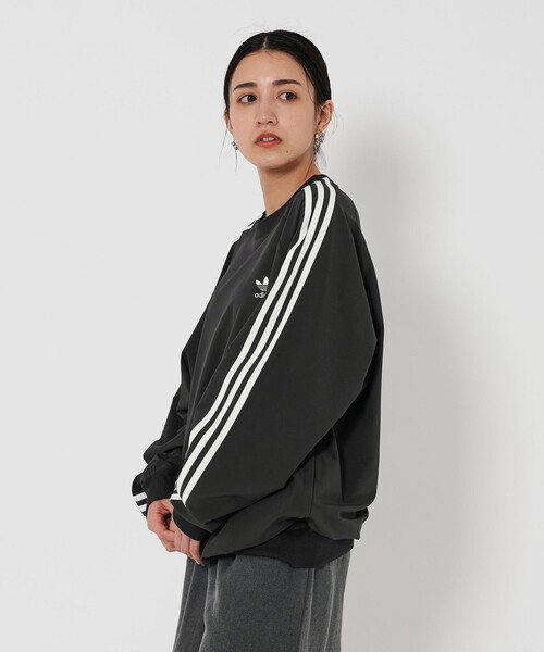 adidas Originals（アディダスオリジナルス）の「＜adidas Originals＞プルオーバー トラックトップ（Tシャツ/カットソー・レディース・ブラック/オフホワイト・S/XS）」の17枚目の写真