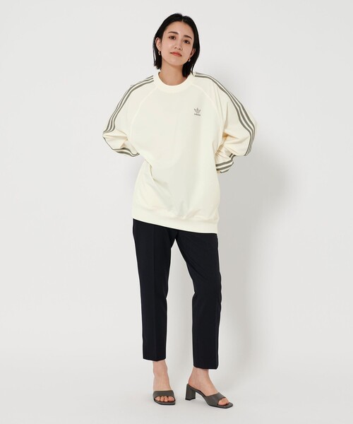 adidas Originals（アディダスオリジナルス）の「＜adidas Originals＞プルオーバー トラックトップ（Tシャツ/カットソー・レディース・ブラック/オフホワイト・S/XS）」の22枚目の写真