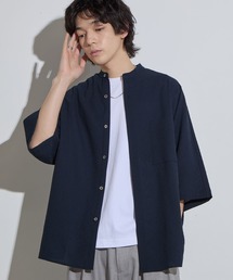 美品✨アドーア ドルマンスリーブ シャツ ブラウス ブルー 38 オーバーサイズ ur's（ユアーズ） ブラウス シャツ ドルマンスリーブオーバーサイズ