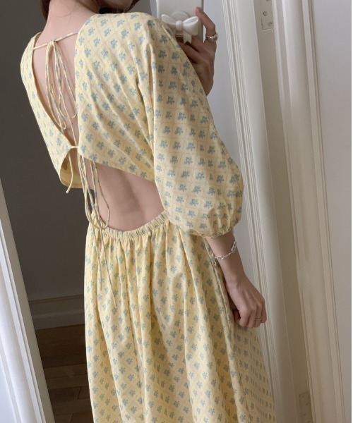 gossip!ロサンゼルス(ゴシップロサンゼルス)の「バルーンスリーブ バックオープンワンピース(ドレス・レディース・ピンク/イエロー・FREE)」の11枚目の写真