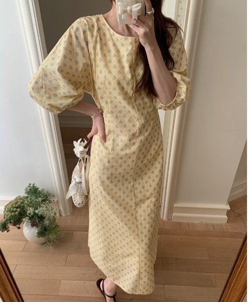 gossip!ロサンゼルス(ゴシップロサンゼルス)の「バルーンスリーブ バックオープンワンピース(ドレス・レディース・ピンク/イエロー・FREE)」の8枚目の写真