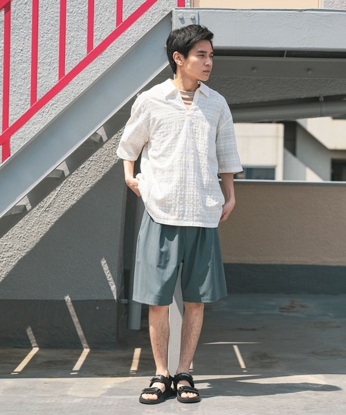 niko and...（ニコアンド）の「シームレスイージーショーツ（その他パンツ・メンズ・グレー/ブラック/グリーン・MEDIUM/LARGE）」の22枚目の写真