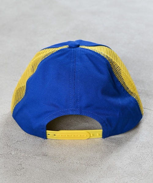 BOKU HA TANOSII（ボク　ハ　タノシイ）の「【BOKU HA TANOSII】別注 KIDSサイドメッシュキャップ（キャップ・キッズ・ブルー/オレンジ・54）」の5枚目の写真
