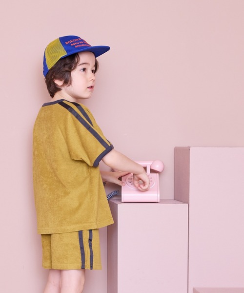 BOKU HA TANOSII（ボク　ハ　タノシイ）の「【BOKU HA TANOSII】別注 KIDSサイドメッシュキャップ（キャップ・キッズ・ブルー/オレンジ・54）」の9枚目の写真