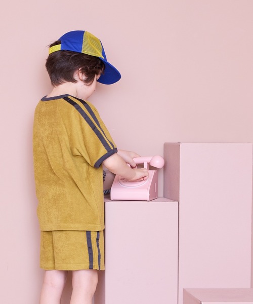 BOKU HA TANOSII（ボク　ハ　タノシイ）の「【BOKU HA TANOSII】別注 KIDSサイドメッシュキャップ（キャップ・キッズ・ブルー/オレンジ・54）」の10枚目の写真