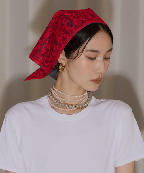 スカーフ [YEGG] Dot Scarf & Top : 3color Two-tone scarf / ツートーンスカーフベルト（バンダナ/スカーフ