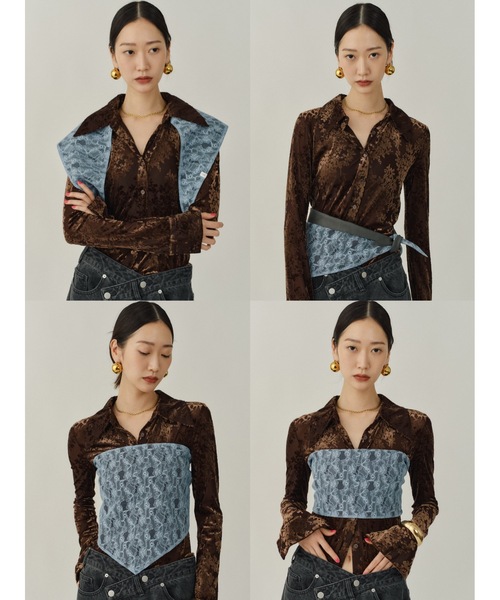 セール】Two-tone scarf / マルチウェイツートーンスカーフベルト