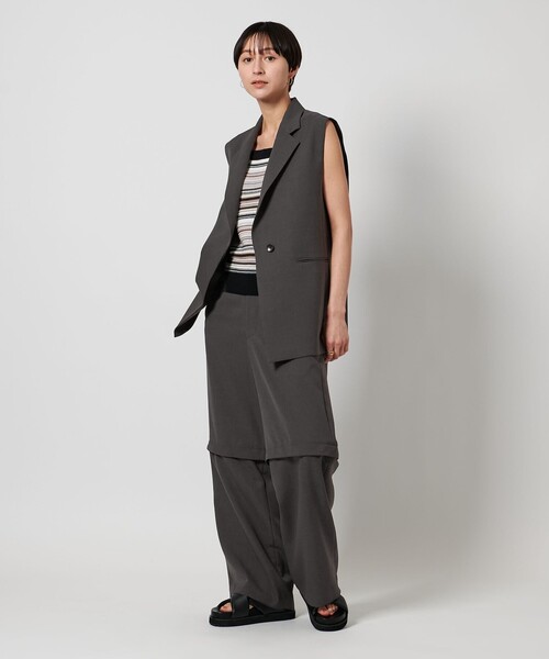 Deuxieme Classe CINOH/チノCROP パンツ 38 グレー DEUXIEME CLASSE - Deuxieme Classe 【CINOH/チノ 】 CROP