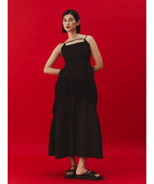 UN3D.（アンスリード）の「CURVE LINE CAMI OP / カーブラインキャミワンピース（ワンピース・レディース・ブラック/その他1・38/36）」の16枚目の写真