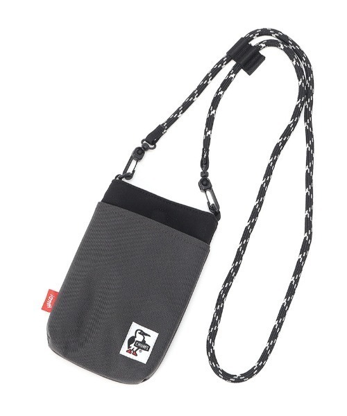 CHUMS（チャムス）の「CHUMS/チャムス ショルダーポーチ ロープ ショルダーポーチ スウェットナイロン CH60-3815（ショルダーバッグ・メンズ・チャコール/ライトグレー/ネイビー系1/ネイビー系/ブラック系その他/チャコールグレー・FREE）」の4枚目の写真