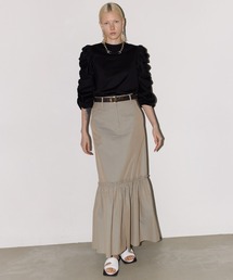 FINX COTTON GATHERED SKIRT