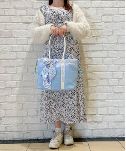 ミッキーマウス＆フレンズ」ロゴテープトートバッグ（グーフィー）