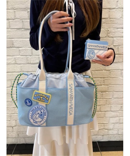 SAMANTHAVEGA(サマンサベガ)の「「ミッキーマウス&フレンズ」ロゴテープトートバッグ(ドナルドダック)(トートバッグ・レディース・ライトブルー・FREE)」の18枚目の写真