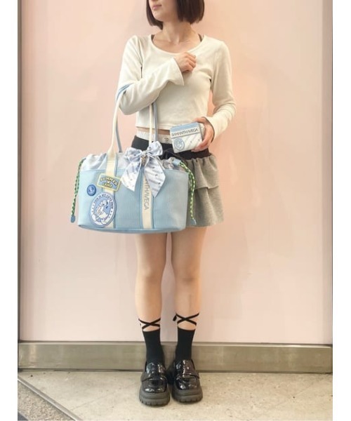 SAMANTHAVEGA(サマンサベガ)の「「ミッキーマウス&フレンズ」ロゴテープトートバッグ(ドナルドダック)(トートバッグ・レディース・ライトブルー・FREE)」の20枚目の写真