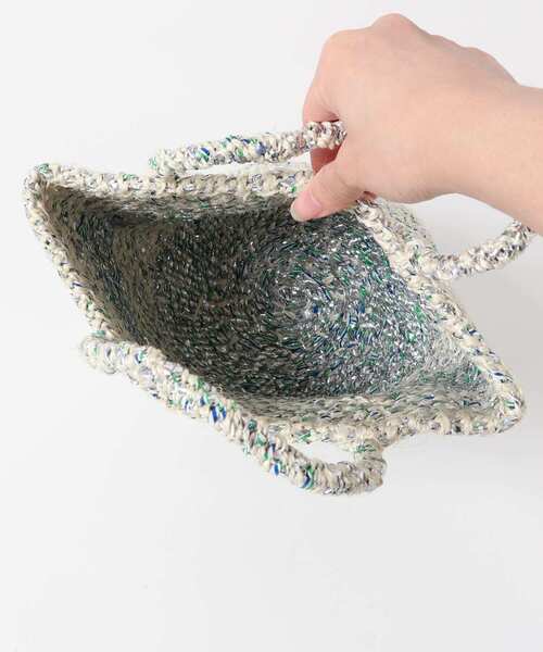 セール】アフリカンスクエア プラスチックサイザルバッグ