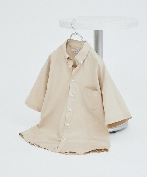 THOMAS MASON（トーマス メイソン）の「THOMAS MASON / トーマスメイソン ファットシルエット ボタンダウンシャツ（シャツ/ブラウス・メンズ・ライトブルー/ネイビー/スカイブルー/ベージュ系その他/ブルー/ブルー系その他・MEDIUM/SMALL/LARGE）」の2枚目の写真