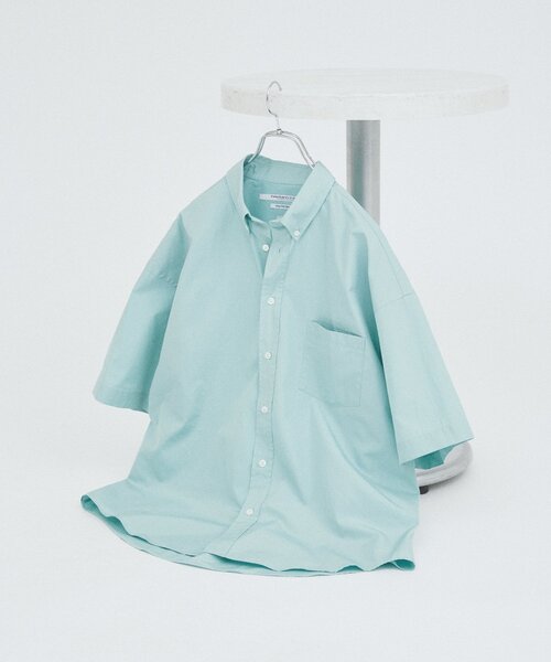 THOMAS MASON（トーマス メイソン）の「THOMAS MASON / トーマスメイソン ファットシルエット ボタンダウンシャツ（シャツ/ブラウス・メンズ・ライトブルー/ネイビー/スカイブルー/ベージュ系その他/ブルー/ブルー系その他・MEDIUM/SMALL/LARGE）」の3枚目の写真