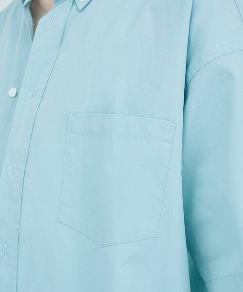 THOMAS MASON（トーマス メイソン）の「THOMAS MASON / トーマスメイソン ファットシルエット ボタンダウンシャツ（シャツ/ブラウス・メンズ・ライトブルー/ネイビー/スカイブルー/ベージュ系その他/ブルー/ブルー系その他・MEDIUM/SMALL/LARGE）」の19枚目の写真