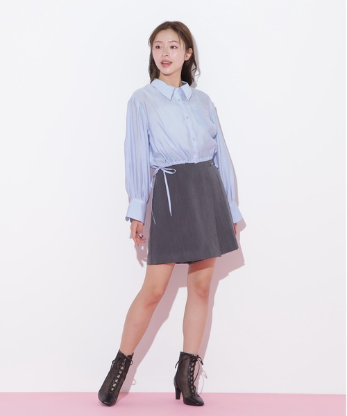 JILL by JILL STUART(ジルバイジルスチュアート)の「◇ 短丈シアーシャツ(シャツ/ブラウス・レディース・ホワイト/ピンク/ブルー・FREE)」の10枚目の写真