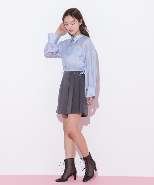 JILL by JILL STUART(ジルバイジルスチュアート)の「◇ 短丈シアーシャツ(シャツ/ブラウス・レディース・ホワイト/ピンク/ブルー・FREE)」の8枚目の写真