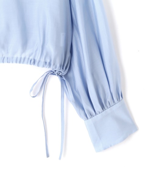 JILL by JILL STUART(ジルバイジルスチュアート)の「◇ 短丈シアーシャツ(シャツ/ブラウス・レディース・ホワイト/ピンク/ブルー・FREE)」の16枚目の写真