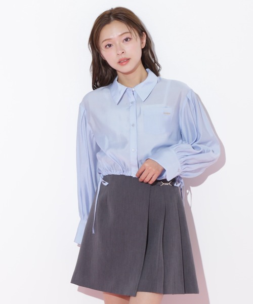 JILL by JILL STUART(ジルバイジルスチュアート)の「◇ 短丈シアーシャツ(シャツ/ブラウス・レディース・ホワイト/ピンク/ブルー・FREE)」の15枚目の写真