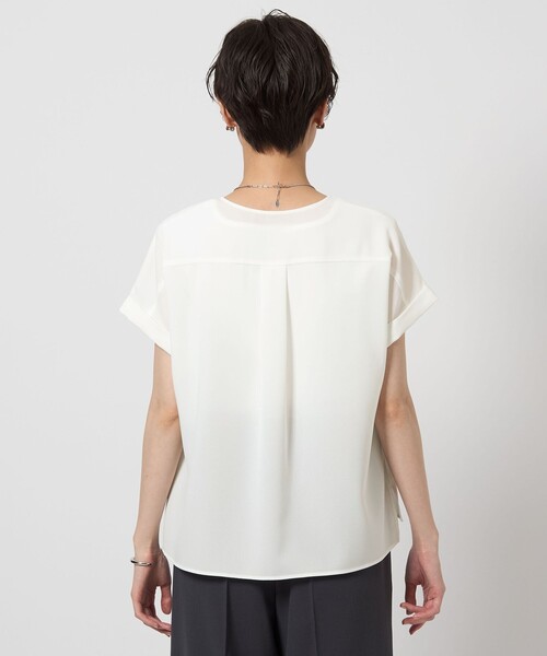「green label relaxing」 半袖ブラウス SHORT ホワイト レディース セール】TEE ショートスリーブ ブラウス（シャツ/ブラウス