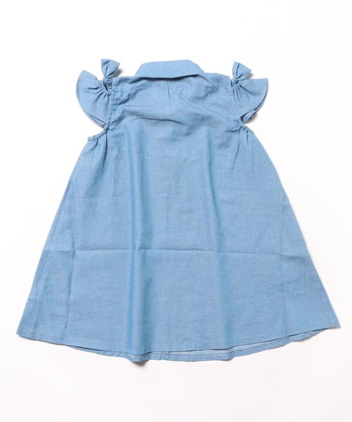 KP(ケーピー)の「ラメデニムワンピース(ワンピース・キッズ・ブルー/ダークネイビー・110cm/120cm/130cm/140cm/150cm/160cm/100cm)」の3枚目の写真