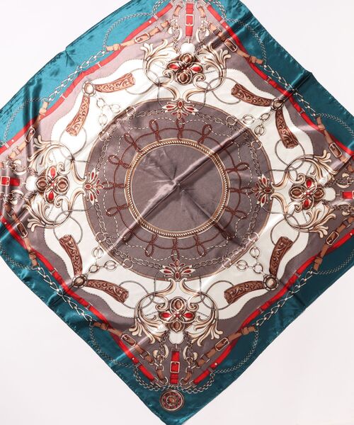 VIBGYOR(ヴィブジョー)の「柄スカーフ(BDS)(バンダナ/スカーフ・レディース・グリーン・FREE)」の2枚目の写真