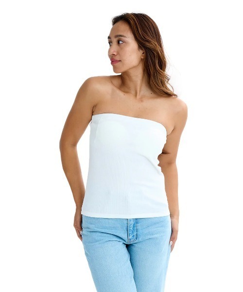 BILLABONG(ビラボン)の「BILLABONG レディース BRA TUBE TOP タンクトップ 【2025年夏モデル】/ビラボンバックロゴチューブトップ(チューブトップ・レディース・ブラック/ピンク系その他/ホワイト・MEDIUM)」の19枚目の写真