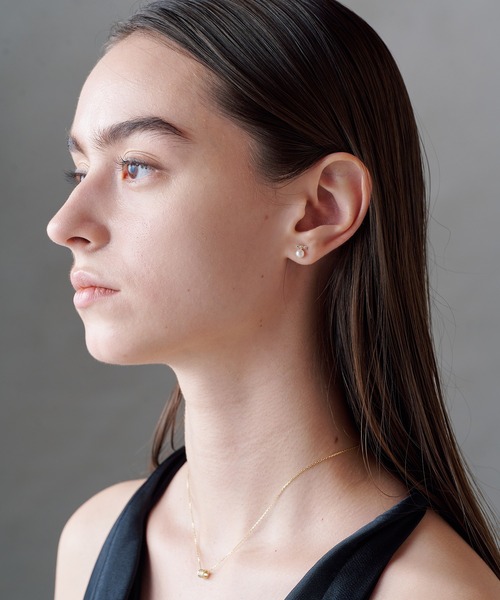 ALLURELLE(アリュレル)の「【ALLURELLE】淡水パール パール×ジルコニアピアス silver925 KNF-TP(ピアス(両耳用)・レディース・シルバー/ホワイト/ゴールド・FREE)」の6枚目の写真