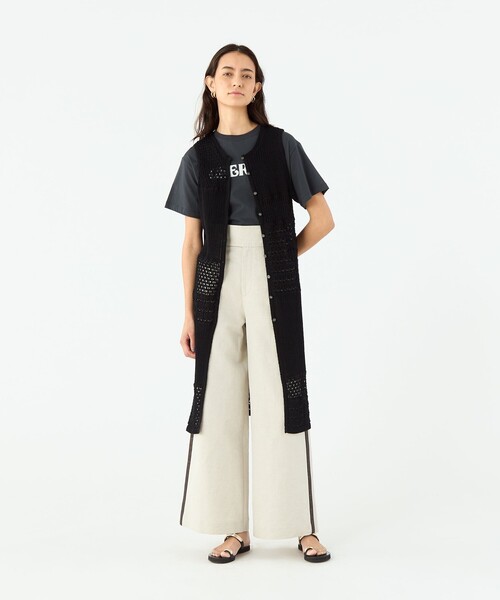 【MACPHEE】【WEB限定】コットンレーシー ノースリーブワンピース セール】【WEB限定】コットンレーシー ノースリーブワンピース
