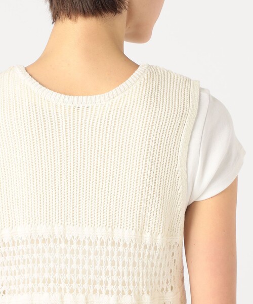 【MACPHEE】【WEB限定】コットンレーシー ノースリーブワンピース マカフィー MACPHEE 【WEB限定】コットンレーシー ノースリーブ