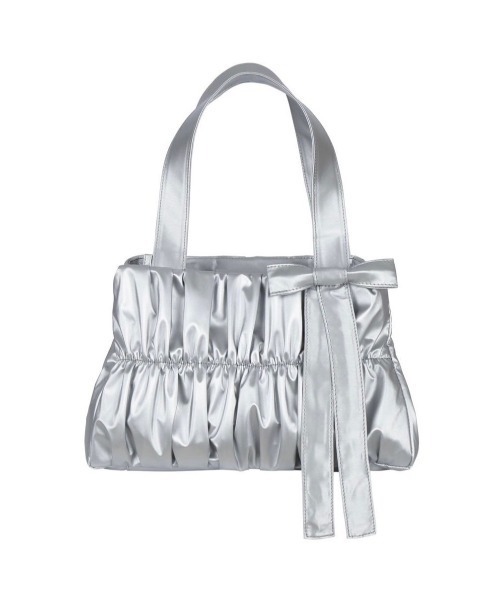 【ODDONEOUT】[ODDONEOUTXthesallyslaw] SHIRRING BAG / 【オッドワンアウト】シャーリングリボンハンドバッグ