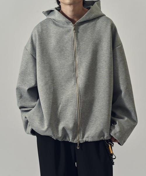 Lui's(ルイス)の「リラックスBIGフードブルゾン(パーカー・メンズ・ブラック/グレー/チャコールグレー・S/M)」の3枚目の写真